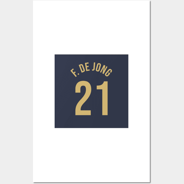 F.De Jong 21 Home Kit - 22/23 Season Wall Art by GotchaFace